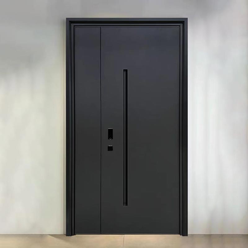 Er den italienske minimalistiske kobber-aluminium mor-søn-dør den perfekte blanding af luksusdesign og funktionel holdbarhed til moderne arkitektur