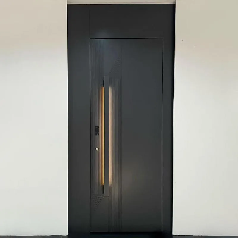 Aluminium honeycomb panel indgangsdør med LED-belysning