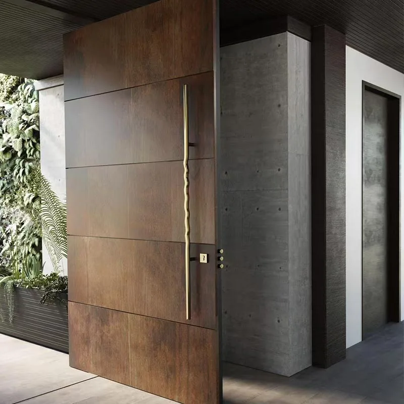 Off-Axis Copper Entry Door